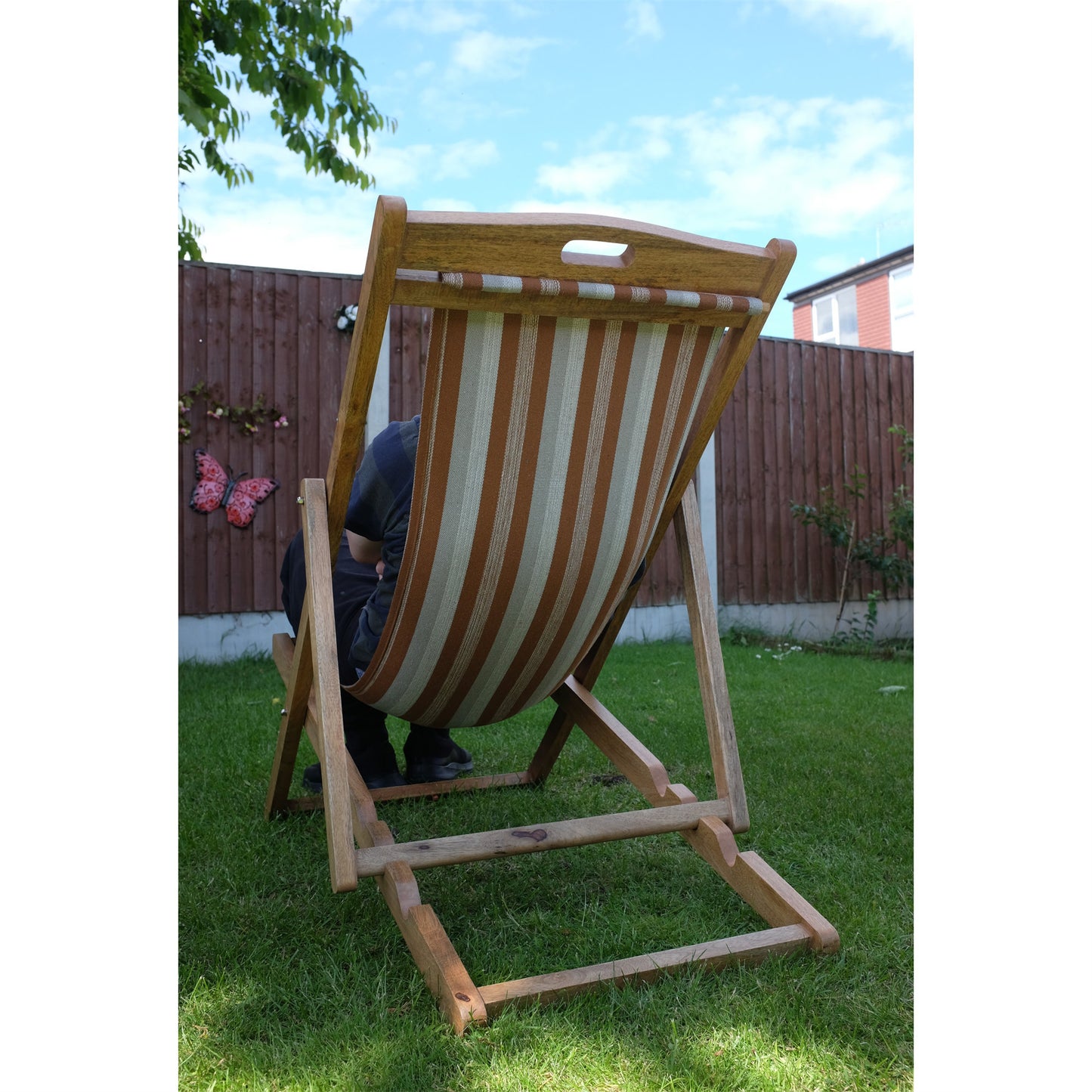 Petangue Mango Wood Folding Premium Deck Chair