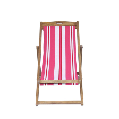 Coral Mango Wood Folding Premium Deck Chair