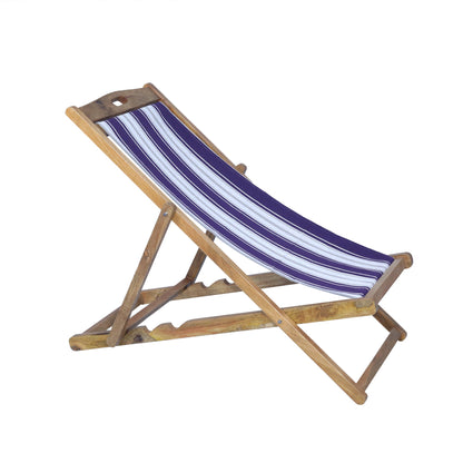 Violet Mango Wood Folding Premium Deck Chair