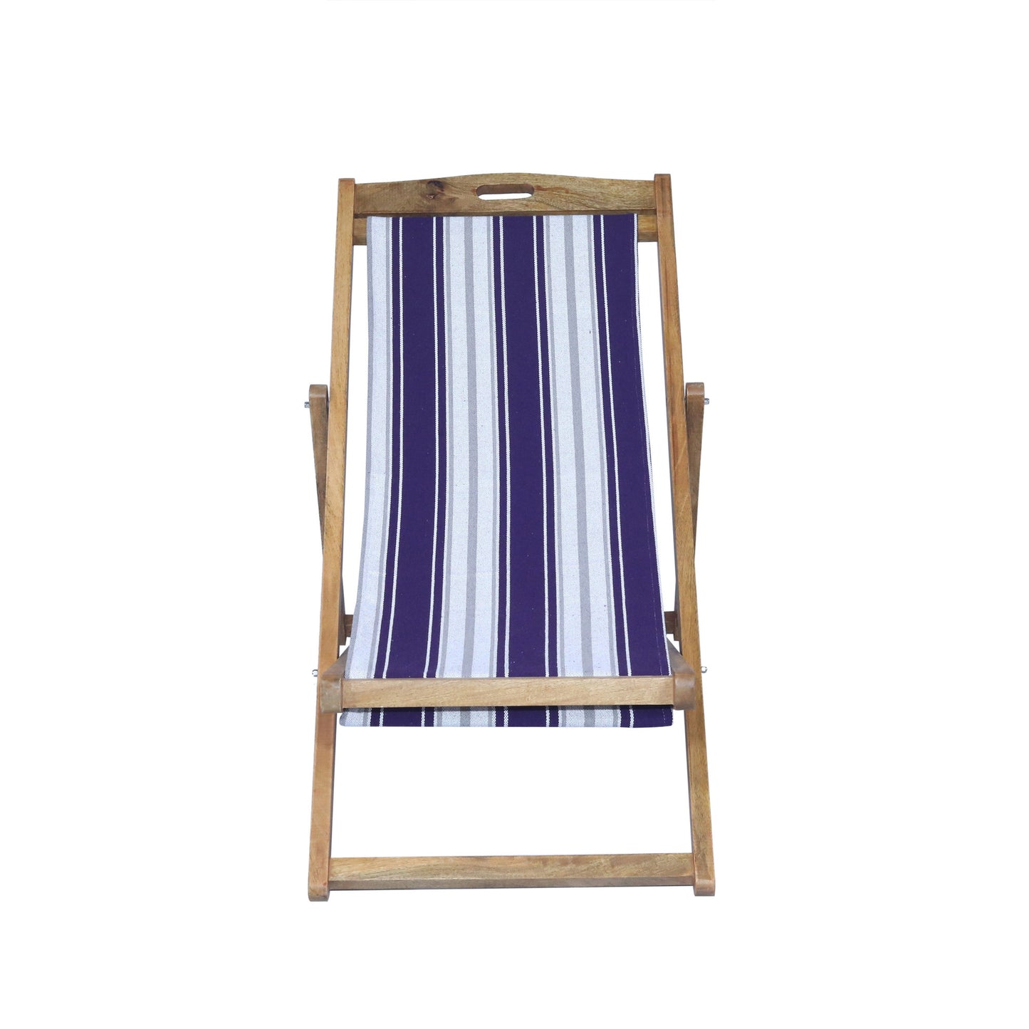 Violet Mango Wood Folding Premium Deck Chair