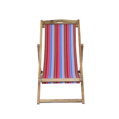 Beach Huts Mango Wood Folding Premium Deck Chair