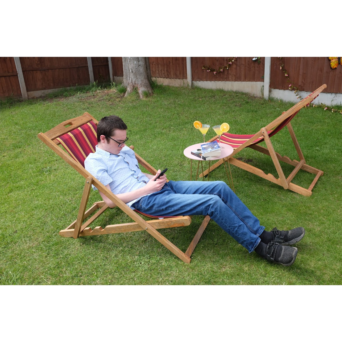 Acerola Mango Wood Folding Premium Deck Chair