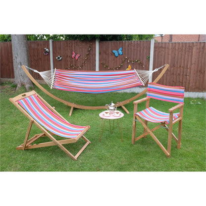 Beach Huts Mango Wood Folding Premium Deck Chair