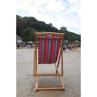 Beach Huts Mango Wood Folding Premium Deck Chair