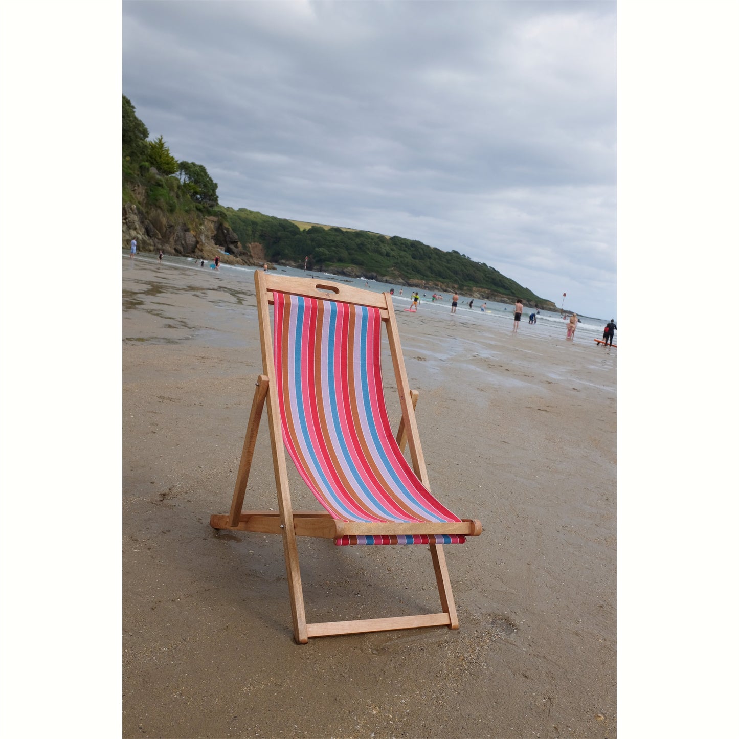 Beach Huts Mango Wood Folding Premium Deck Chair