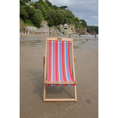 Beach Huts Mango Wood Folding Premium Deck Chair