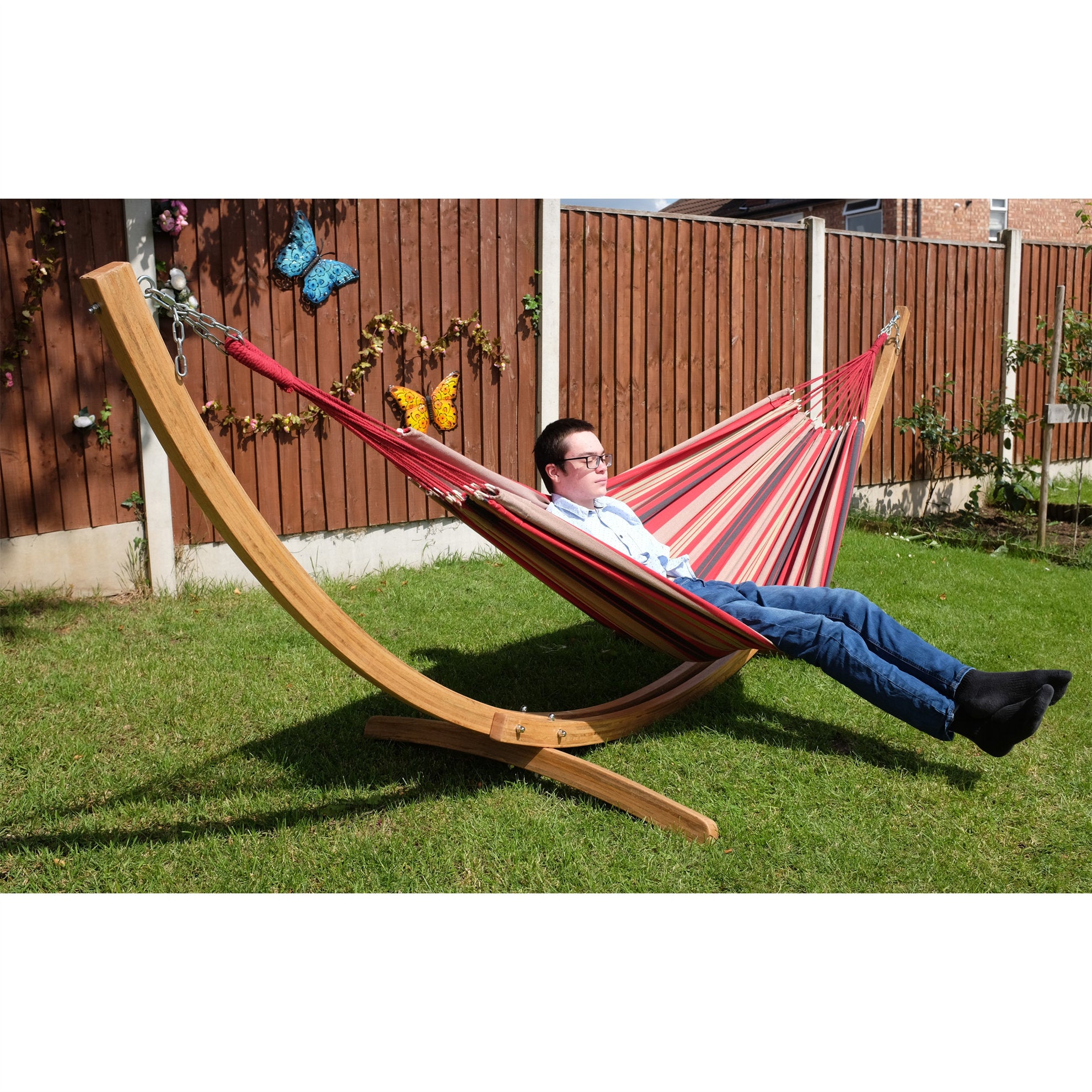 Butterfly Traditional Hammock and Stand Set