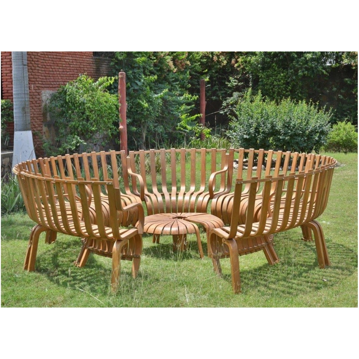 Carousel Casual Seating Modular Table | Outdoor Garden Side Table ...