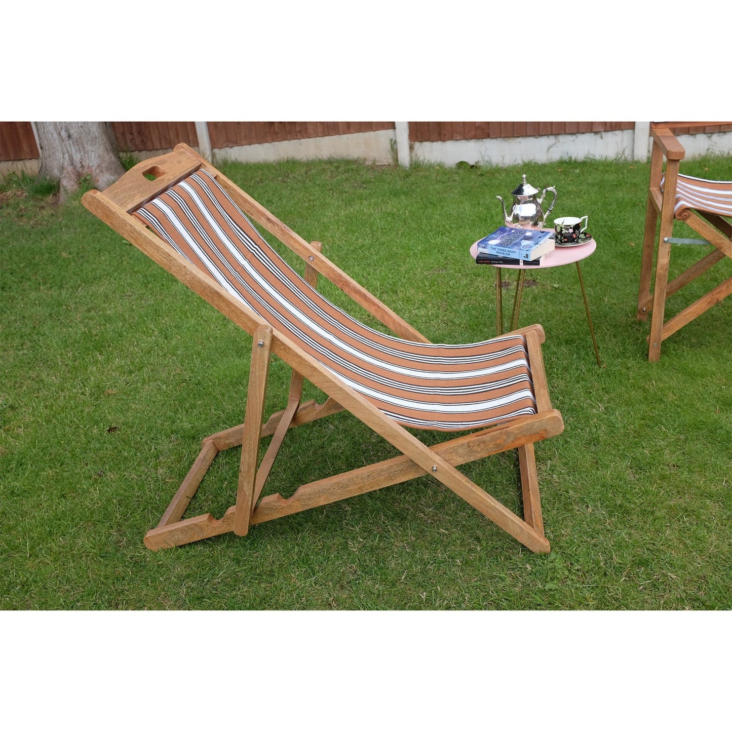 Chestnut Mango Wood Folding Premium Deck Chair