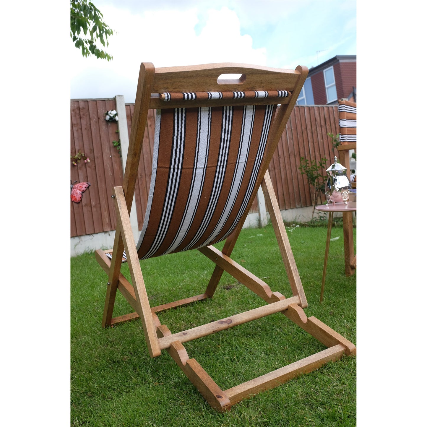Chestnut Mango Wood Folding Premium Deck Chair
