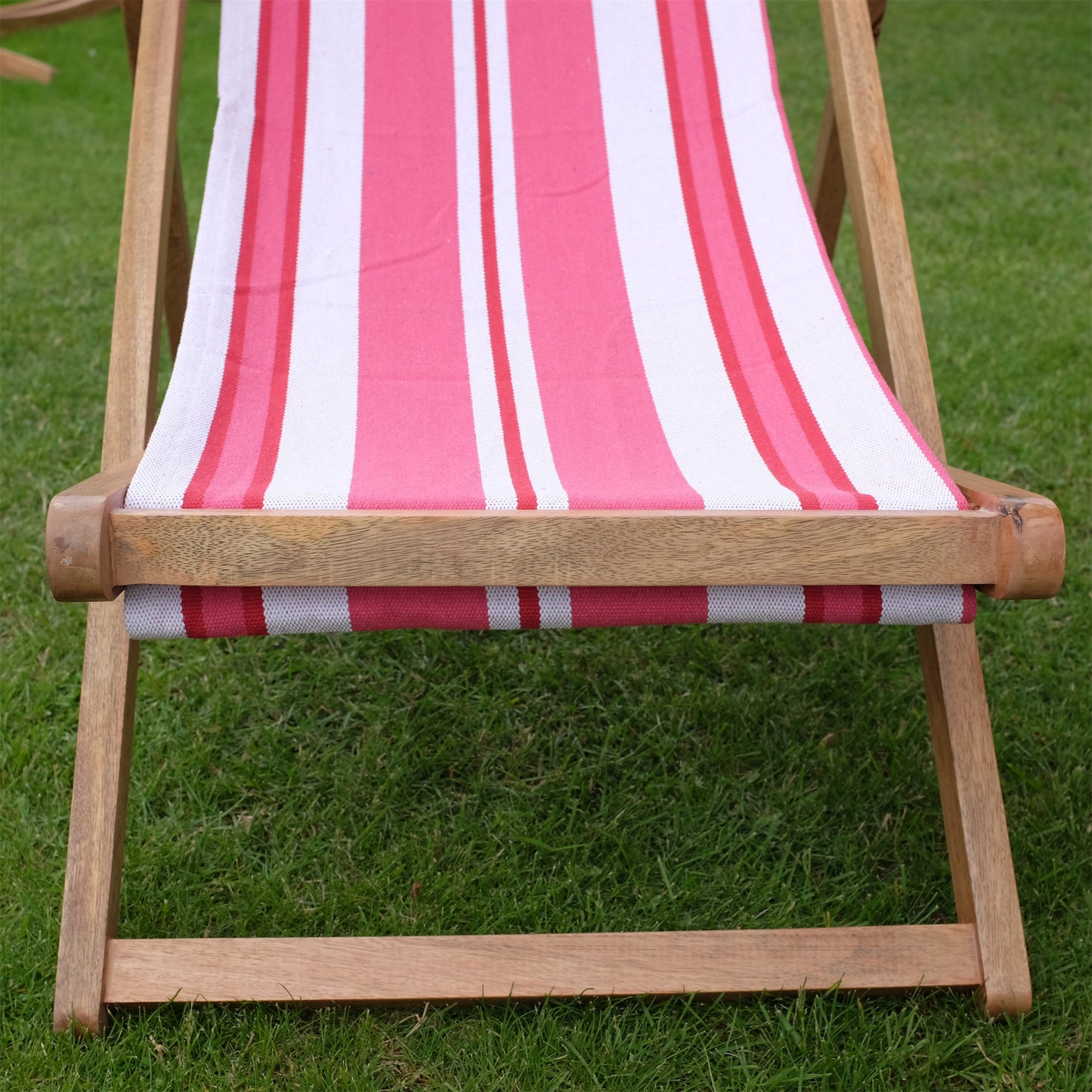 Coral Mango Wood Folding Premium Deck Chair