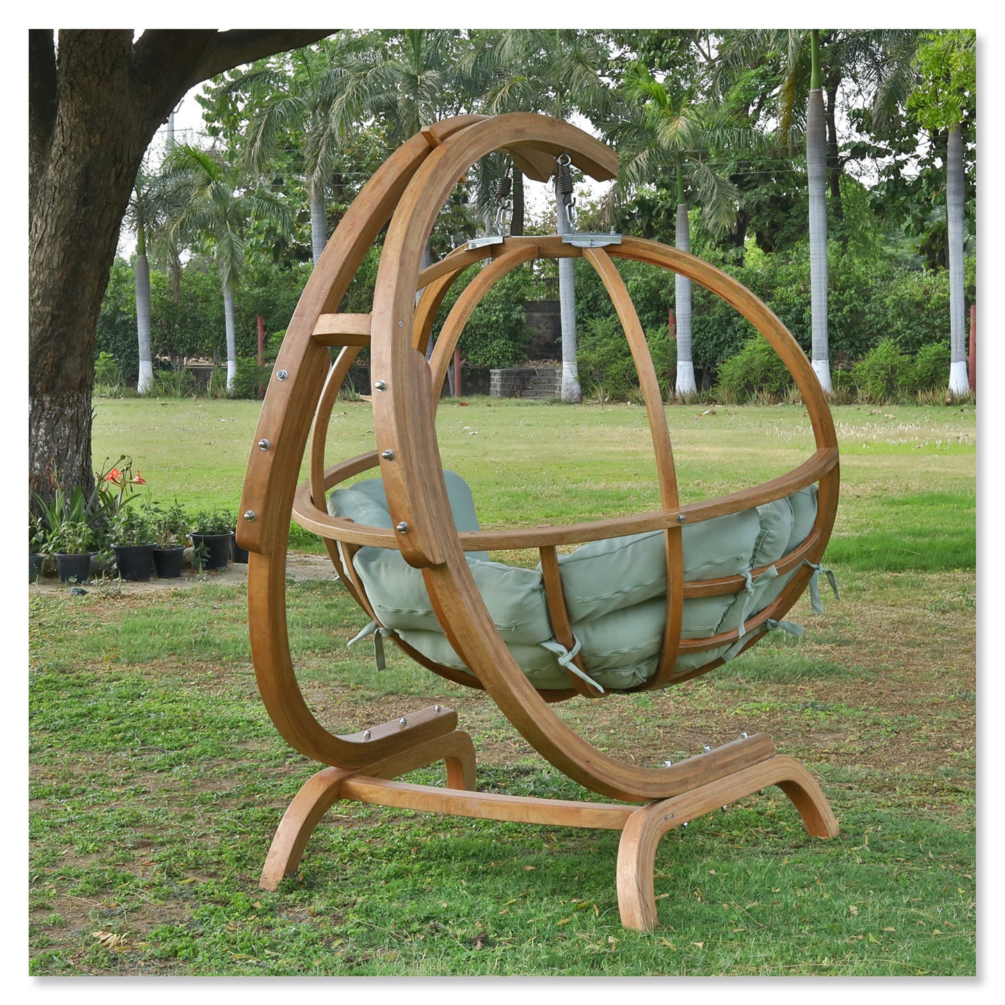 Crescent OnePlus Hanging Swing Chair with Stand