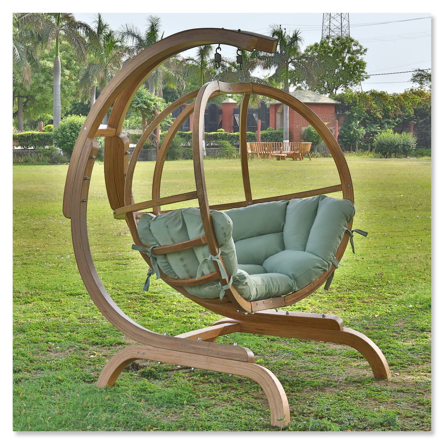 Crescent OnePlus Hanging Swing Chair with Stand