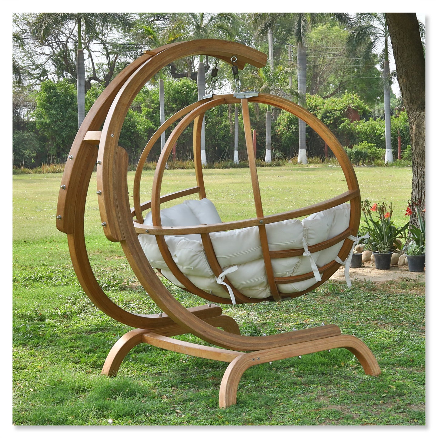 Crescent OnePlus Hanging Swing Chair with Stand