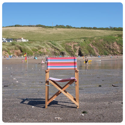 Beach Huts Mango Wood Folding Premium Director's Chair