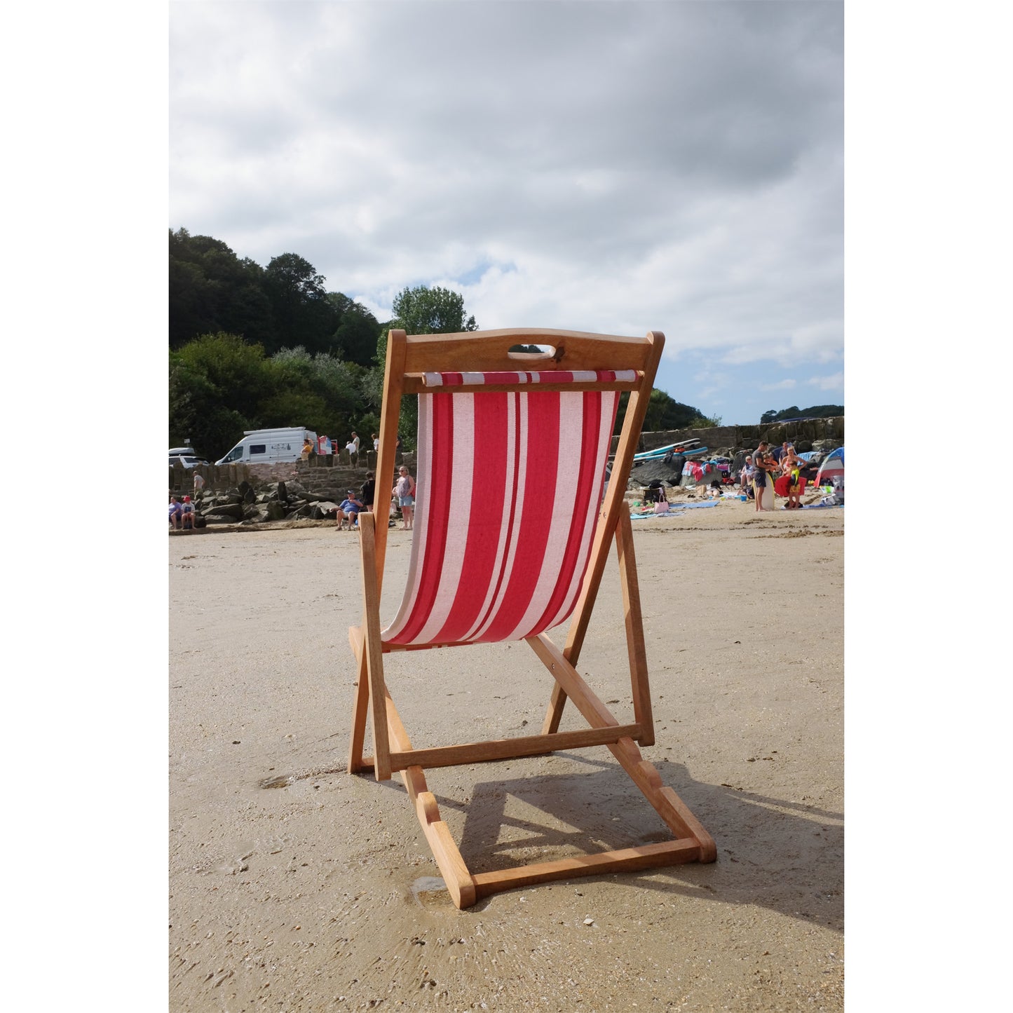 Coral Mango Wood Folding Premium Deck Chair