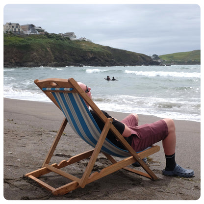 St Ives Mango Wood Folding Premium Deck Chair