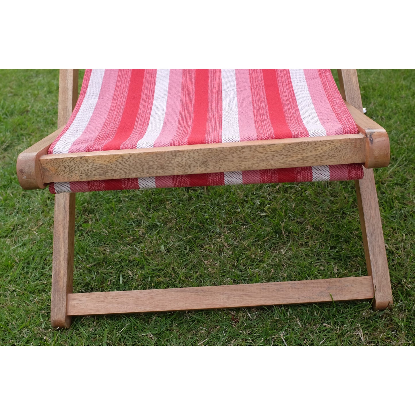 Fuchsia Mango Wood Folding Premium Deck Chair