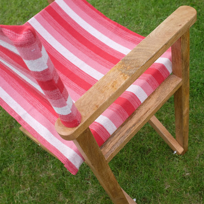 Fuchsia Mango Wood Folding Premium Director's Chair