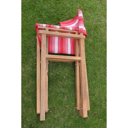 Fuchsia Mango Wood Folding Premium Director's Chair