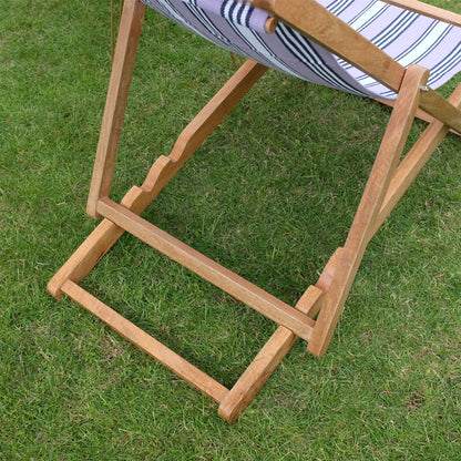 Heather Mango Wood Folding Premium Deck Chair