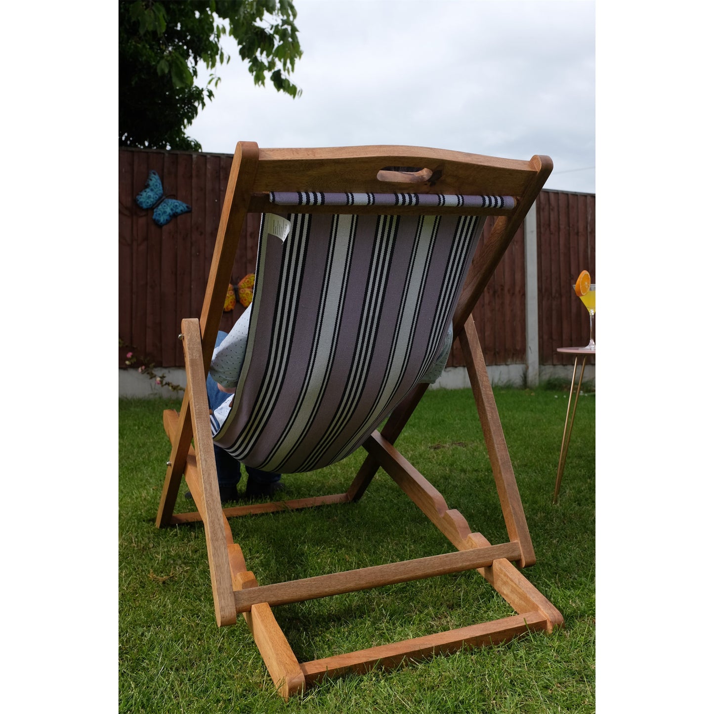 Heather Mango Wood Folding Premium Deck Chair