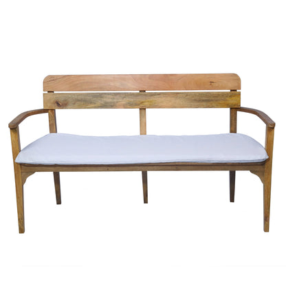 Japandi Outdoor-Indoor Dining 3 Seater Bench Mango Wood