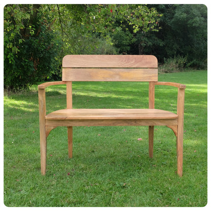 Japandi Outdoor-Indoor Dining 2 Seater Bench Mango Wood