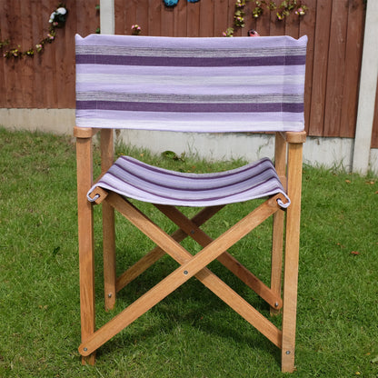 Lilac Mango Wood Folding Premium Director's Chair