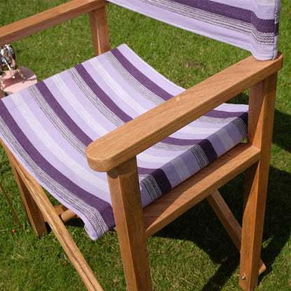 Lilac Mango Wood Folding Premium Director's Chair