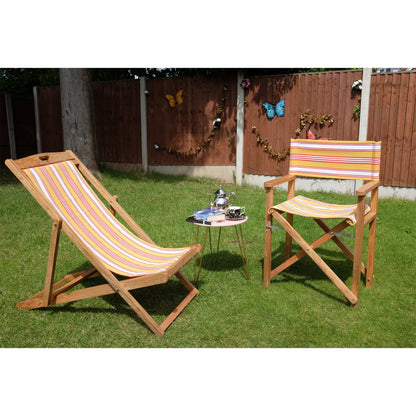 Malaga Mango Wood Folding Premium Deck Chair