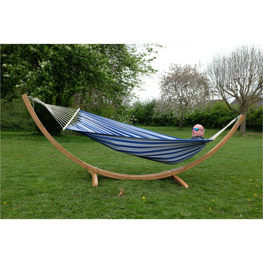 Marine Spreader Bar Hammock With Wooden Hammock Stand Set L