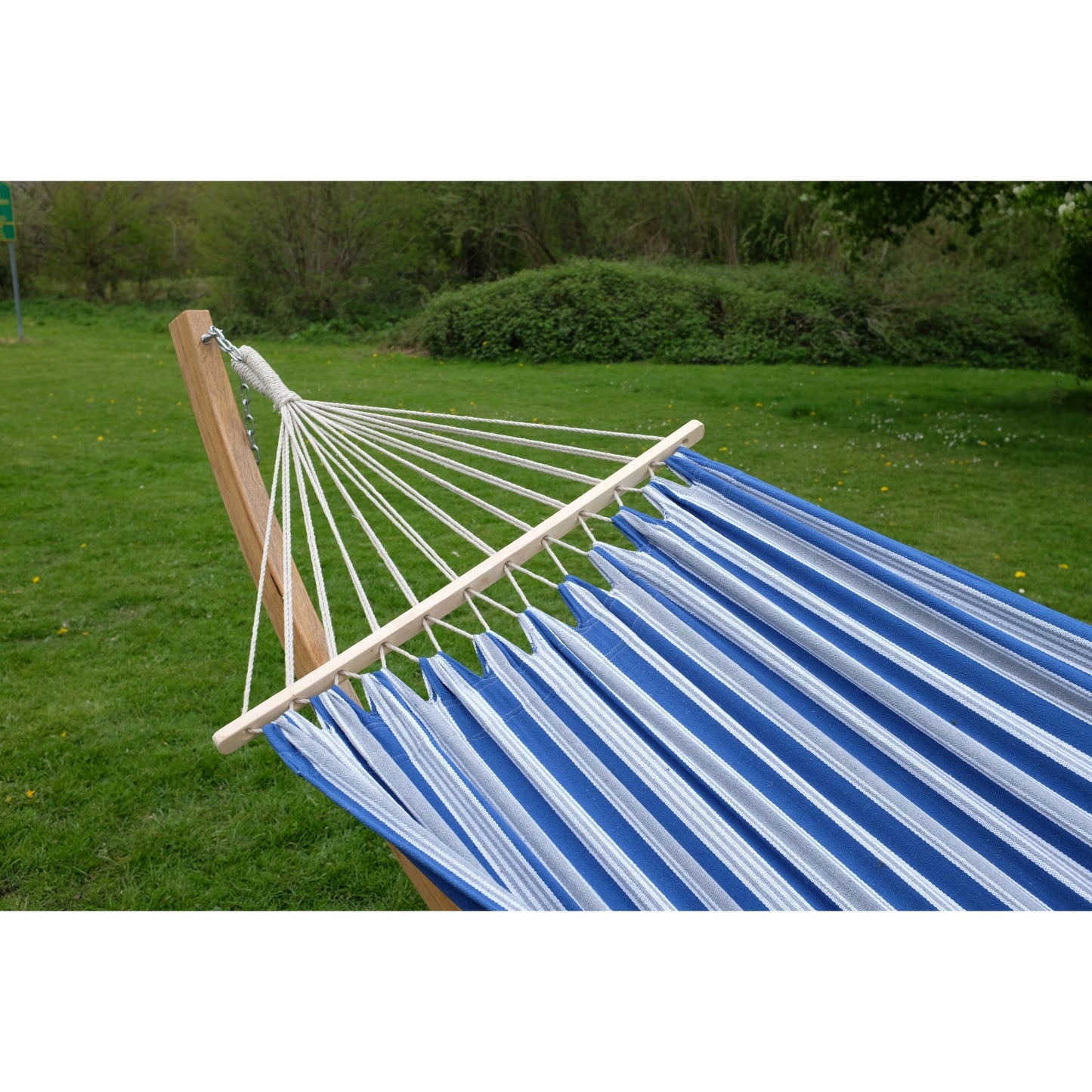 Marine Spreader Bar Hammock With Wooden Hammock Stand Set L