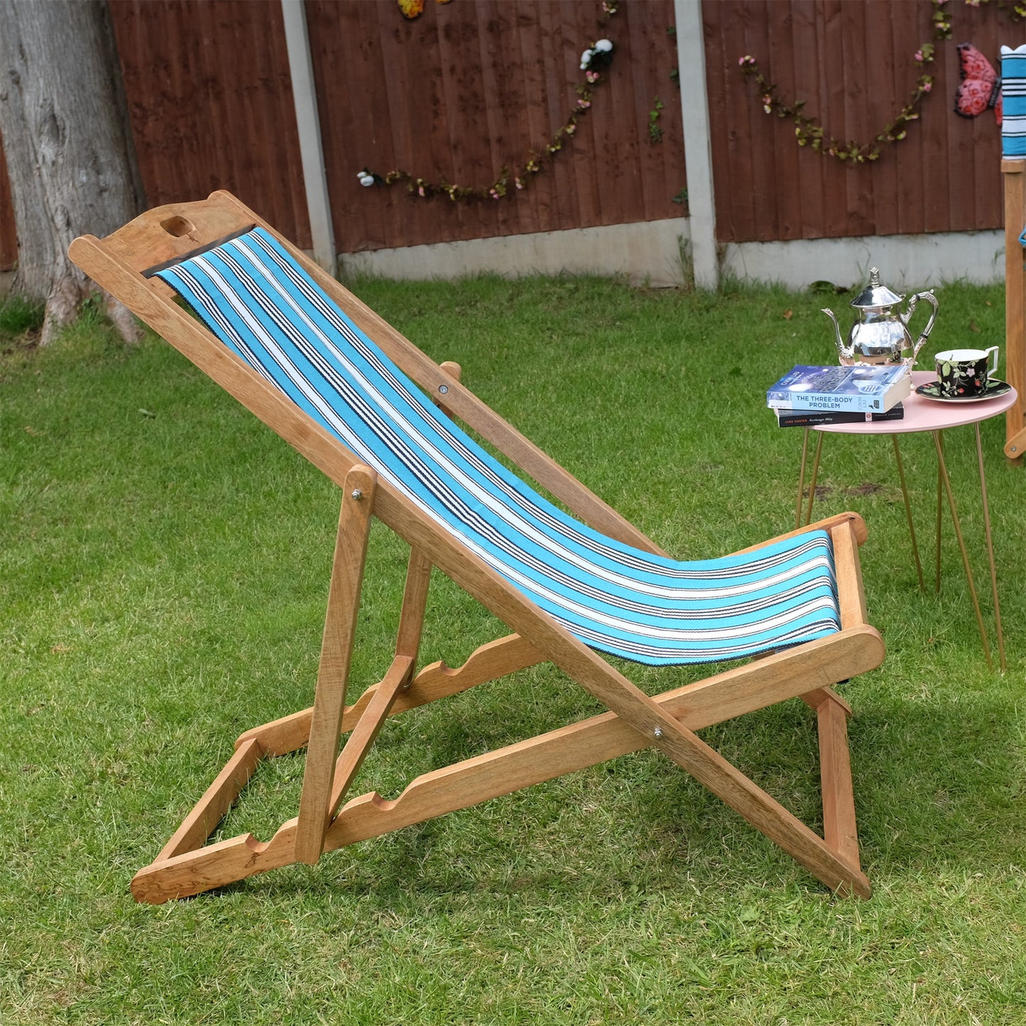 Ocean Mango Wood Folding Premium Deck Chair