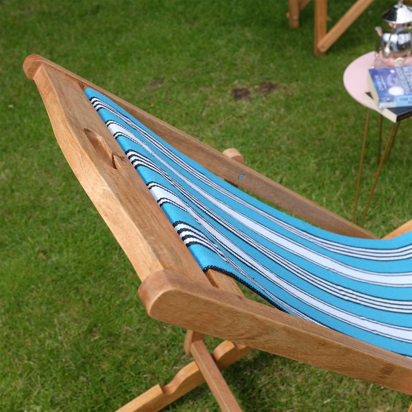 Ocean Mango Wood Folding Premium Deck Chair