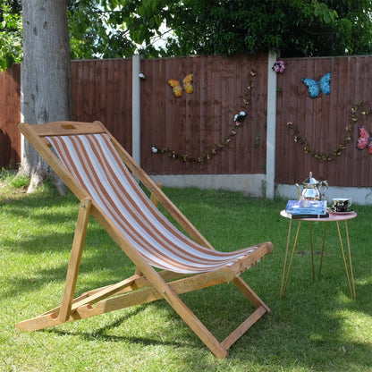 Petangue Mango Wood Folding Premium Deck Chair