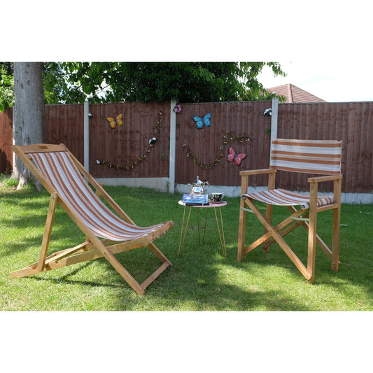 Petangue Mango Wood Folding Premium Deck Chair