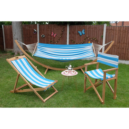 St Ives Mango Wood Folding Premium Deck Chair