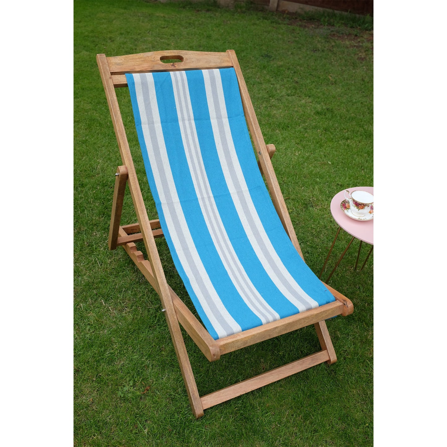 St Ives Mango Wood Folding Premium Deck Chair