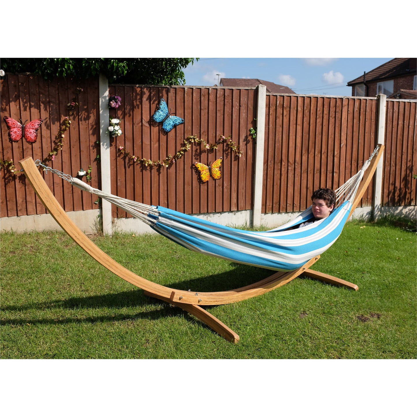 St Ives traditional outdoor hammock and stand set, hammocks with stands, Hammocks