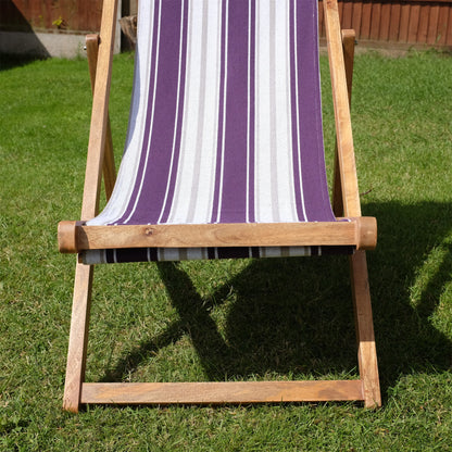 Violet Mango Wood Folding Premium Deck Chair