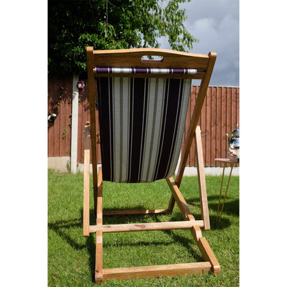 Violet Mango Wood Folding Premium Deck Chair