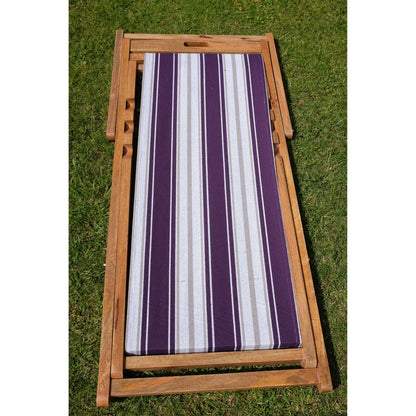 Violet Mango Wood Folding Premium Deck Chair