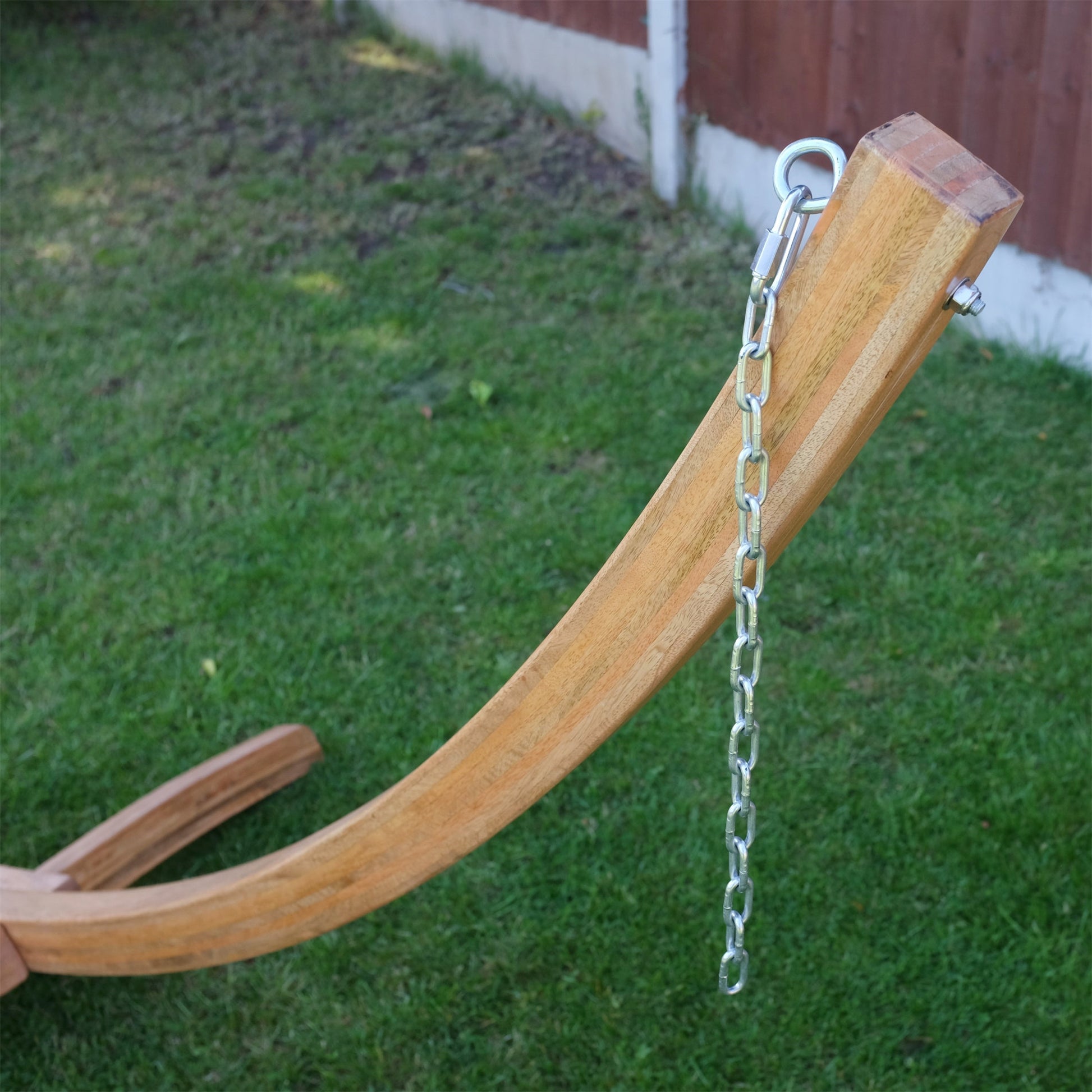 wooden hammock stand