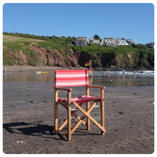 Fuchsia Mango Wood Folding Premium Director's Chair